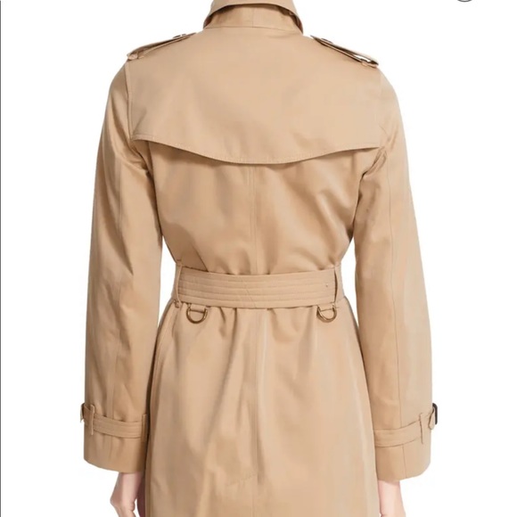 The Kensington long Burberry Trench coat In Honey NWT US sz 00 - Picture 2 of 12